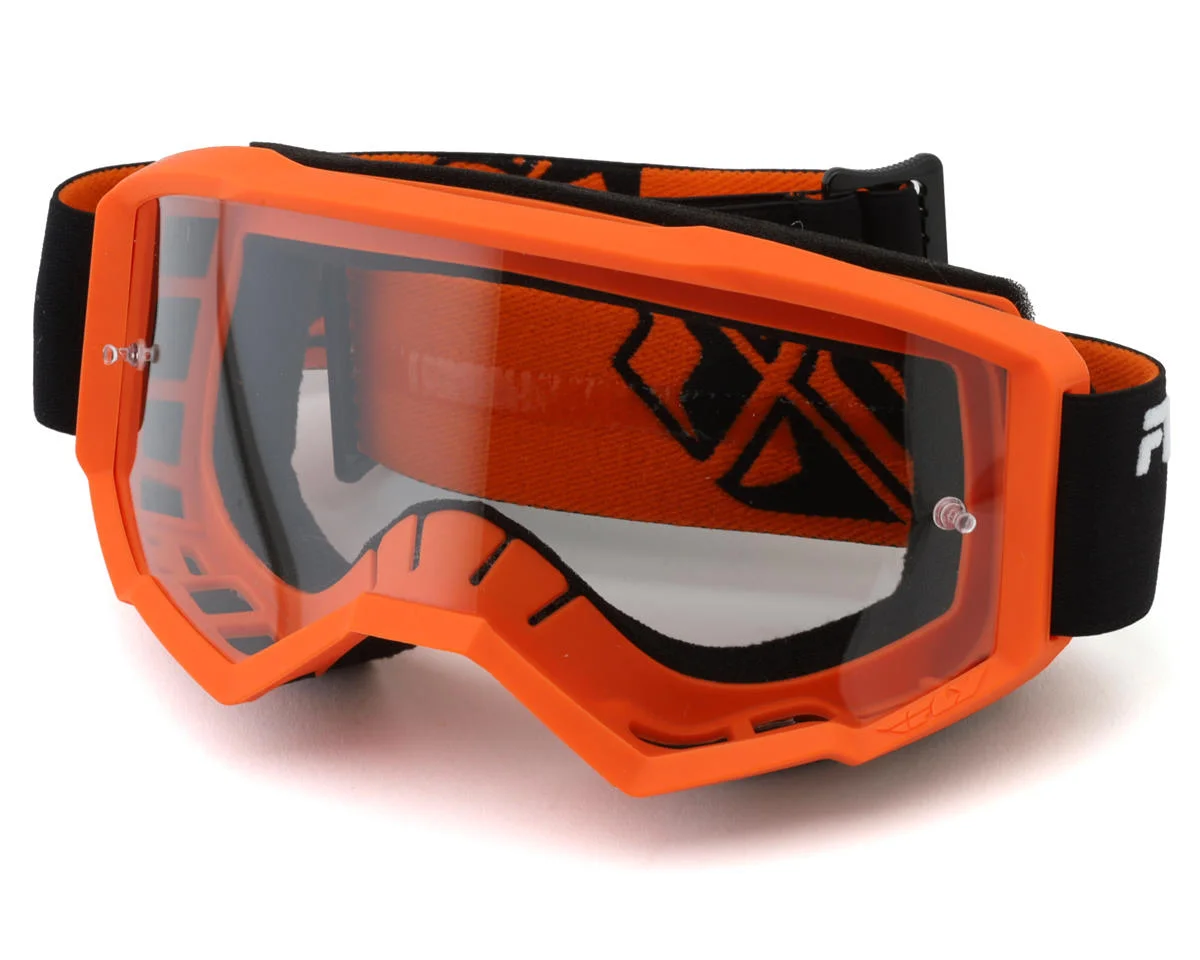 Fly Racing Focus Goggle (Black/Orange) (Clear Lens)